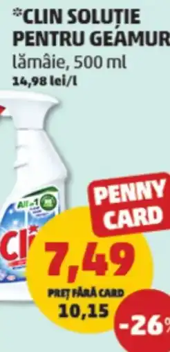 Penny Clin soluţie pentru geamuri Ofertă