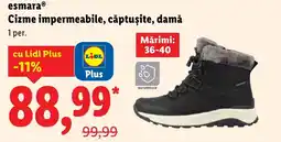 Lidl EsmaraⓇ Cizme impermeabile, căptușite, damǎ Ofertă