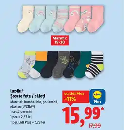 Lidl Lupilu® Șosete fete / băieți Ofertă