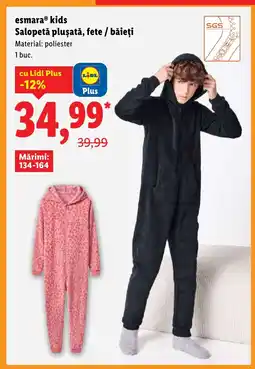 Lidl EsmaraⓇ kids Salopetǎ pluşată, fete / băieţi Ofertă