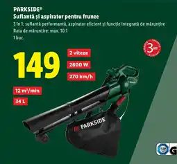 Lidl PARKSIDE® Suflantă şi aspirator pentru frunze Ofertă