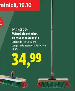 Lidl PARKSIDEⓇ Mătură de exterior, cu mâner telescopic Ofertă
