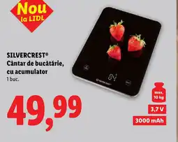 Lidl SILVERCREST® Cântar de bucătărie, cu acumulator Ofertă