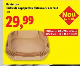 Lidl Masterpro Hârtie de copt pentru friteuză cu aer cald Ofertă