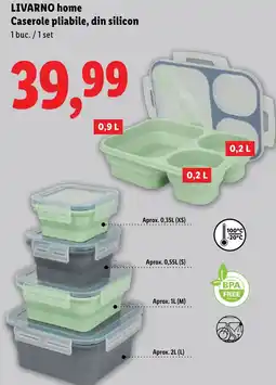 Lidl LIVARNO HOME Caserole pliabile, din silicon Ofertă
