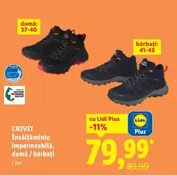 Lidl CRIVIT Încălţăminte impermeabilă, damǎ / bărbaţi Ofertă