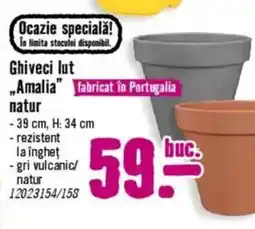 Hornbach Ghiveci lut "Amalia" natur Ofertă