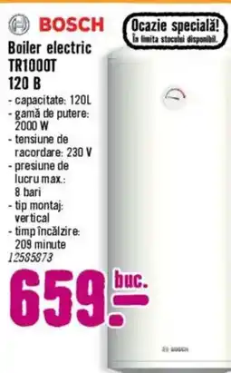 Hornbach BOSCH Boiler electric TR1000T 120 B Ofertă