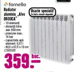 Hornbach Radiator aluminiu „Alvo D600CA" Ofertă