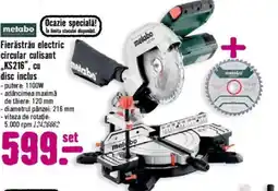 Hornbach Fierăstrău electric circular culisant „KS216", cu Ofertă
