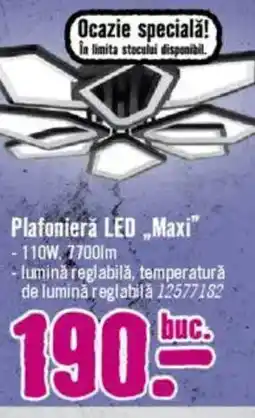 Hornbach Plafonieră LED „Maxi" Ofertă