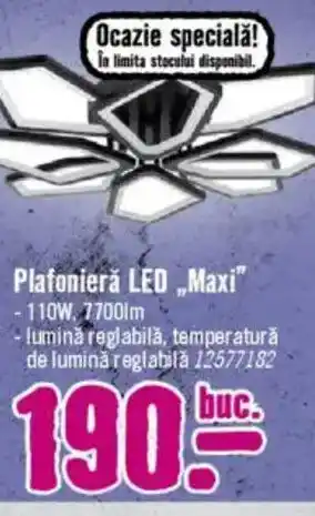 Hornbach Plafonieră LED „Maxi" Ofertă