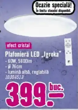 Hornbach Plafonieră LED „Igroka" Ofertă