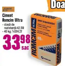 Hornbach Ciment Romcim Ultra Ofertă