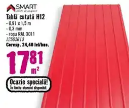 Hornbach Tablǎ cutată H12 Ofertă