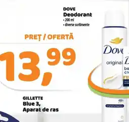 La Doi Pasi DOVE Deodorant Ofertă
