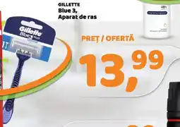 La Doi Pasi GILLETTE Blue 3, Aparat de ras Ofertă