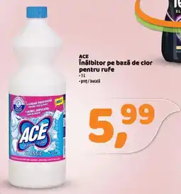 La Doi Pasi ACE Înălbitor pe bază de clor pentru rufe Ofertă