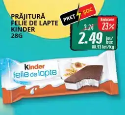 Diana Supermarket Prăjitură felie de lapte kinder Ofertă