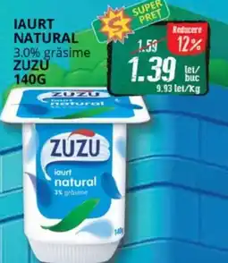 Diana Supermarket Iaurt natural 3.0% grăsime ZUZU Ofertă