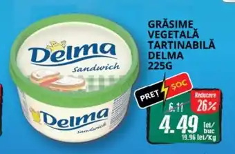 Diana Supermarket Grăsime vegetală tartinabilă delma Ofertă