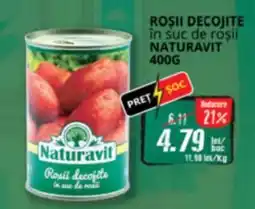 Diana Supermarket Roşii decojite în suc de rosii naturavit Ofertă