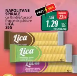 Diana Supermarket Napolitane spirale cu lămâie/cacao/ fructe de pădure LICA Ofertă