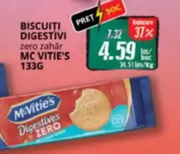Diana Supermarket BISCUITI DIGESTIVI zero zahăr MC VITIE'S Ofertă