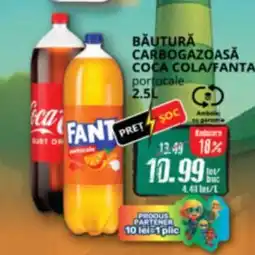 Diana Supermarket Băutură carbogazoasă coca cola/fanta portocale Ofertă