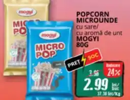 Diana Supermarket Popcorn microunde cu sare/ cu aromă de unt MOGYI Ofertă