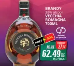 Diana Supermarket BRANDY 38% alcool VECCHIA ROMAGNA Ofertă