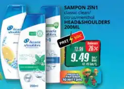 Diana Supermarket Sampon 2in1 classic clean/ citrus/menthol HEAD&SHOULDERS Ofertă