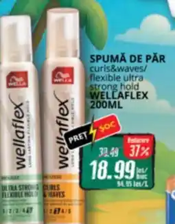 Diana Supermarket SPUMĂ DE PĂR curls&waves/ flexible ultra strong hold WELLAFLEX Ofertă
