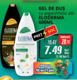 Diana Supermarket Gel de dus cu argan/mosc alb eloderma Ofertă