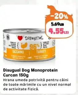 Animax Disugual Dog Monoprotein Curcan Ofertă
