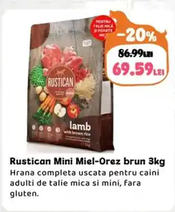 Animax Rustican Mini Miel-Orez brun Ofertă