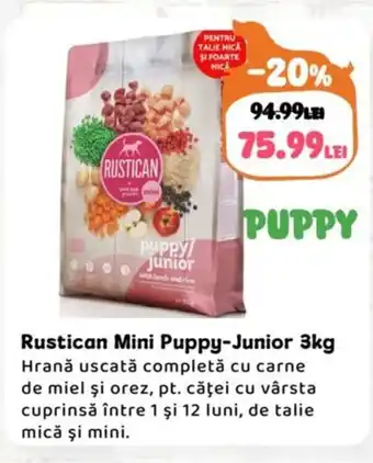 Animax Rustican Mini Puppy-Junior Ofertă