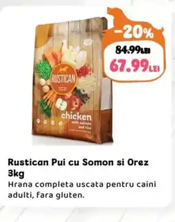 Animax Rustican Pui cu Somon si Orez Ofertă