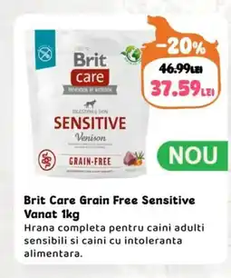 Animax Brit Care Grain Free Sensitive Vanat Ofertă