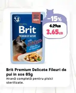 Animax Brit Premium Delicate Fileuri de pui in sos Ofertă