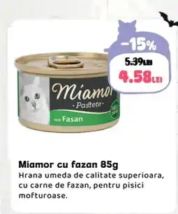 Animax Miamor cu fazan Ofertă
