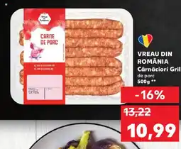 Kaufland VREAU DIN ROMÂNIA Cârnăciori Grill Ofertă