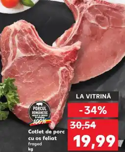 Kaufland Cotlet de porc cu os feliat Ofertă