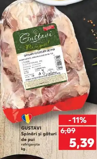 Kaufland GUSTAVI Spinări şi gâturi de pui Ofertă