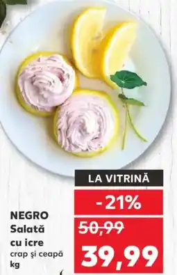 Kaufland NEGRO Salată cu icre crap şi ceapă Ofertă