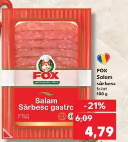 Kaufland FOX Salam sârbesc feliat Ofertă