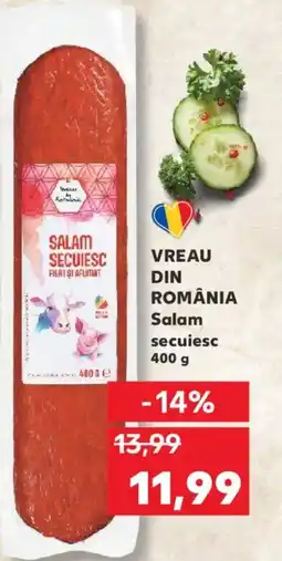 Kaufland VREAU DIN ROMÂNIA Salam secuiesc Ofertă