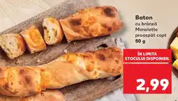 Kaufland Baton cu brânză Mimolette proaspăt copt Ofertă
