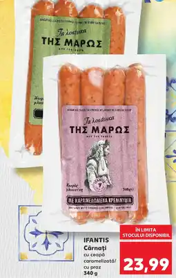 Kaufland IFANTIS Cârnaţi cu ceapă caramelizată/ cu praz Ofertă