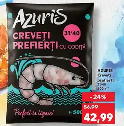 Kaufland AZURIS Creveţi prefierţi 31-40 Ofertă